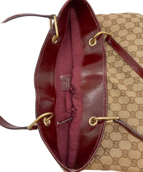 GUCCI（グッチ）GUCCI (グッチ) GGキャンバストートバッグ ベージュの古着・服飾アイテム