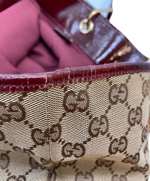 GUCCI（グッチ）GUCCI (グッチ) GGキャンバストートバッグ ベージュの古着・服飾アイテム