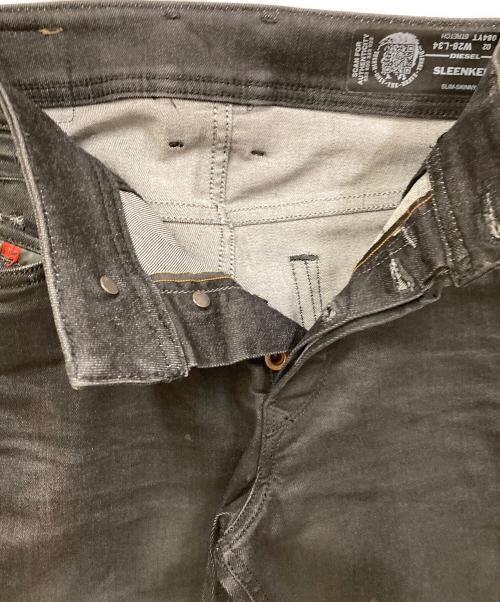 DIESEL（ディーゼル）DIESEL (ディーゼル) ダメージデニムパンツ ブラック サイズ:SIZE W28-L34の古着・服飾アイテム