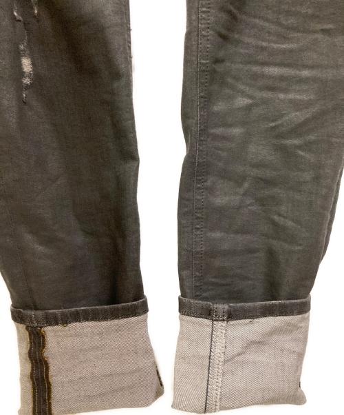 DIESEL（ディーゼル）DIESEL (ディーゼル) ダメージデニムパンツ ブラック サイズ:SIZE W28-L34の古着・服飾アイテム