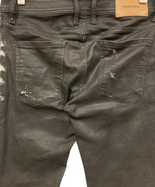 DIESEL（ディーゼル）DIESEL (ディーゼル) ダメージデニムパンツ ブラック サイズ:SIZE W28-L34の古着・服飾アイテム