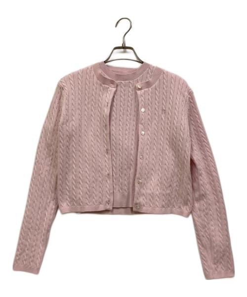 HER LIP TO（ハーリップトゥ）HER LIP TO (ハーリップトゥ) Essential Cable Knit Set pink ピンク サイズ:Mの古着・服飾アイテム