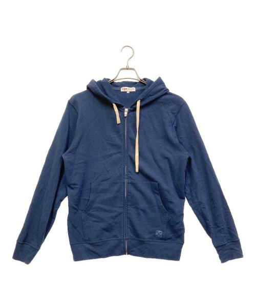 VAN JAC（ヴァン・ヂャケット）VAN JAC (ヴァン) ジップパーカー ネイビー サイズ:Lの古着・服飾アイテム