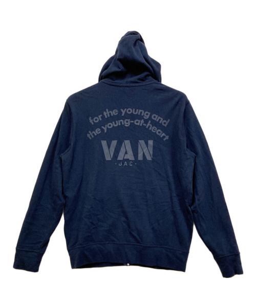 VAN JAC（ヴァン・ヂャケット）VAN JAC (ヴァン) ジップパーカー ネイビー サイズ:Lの古着・服飾アイテム