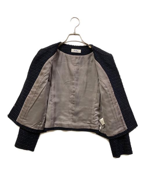 NOLLEY'S（ノーリーズ）NOLLEY'S (ノーリース) ツイードセットアップ ネイビー サイズ:SIZE 40の古着・服飾アイテム