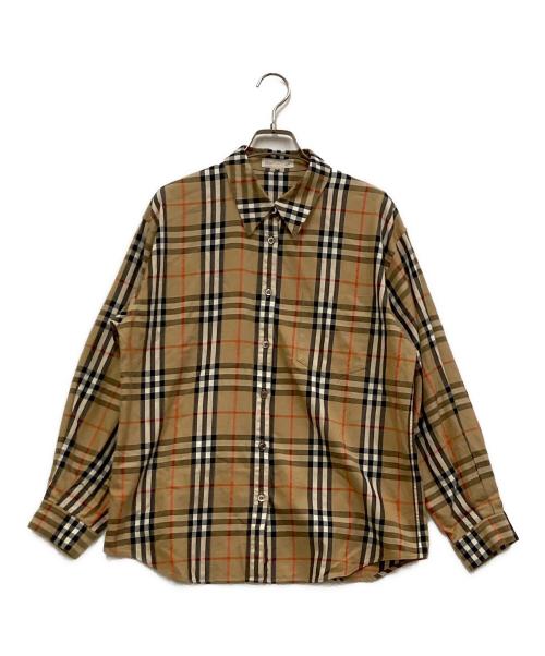 Burberry's（バーバリー）Burberry's (バーバリーズ) ノバチェックシャツ ベージュ サイズ:11の古着・服飾アイテム