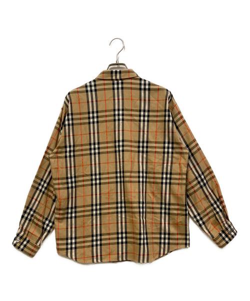 Burberry's（バーバリー）Burberry's (バーバリーズ) ノバチェックシャツ ベージュ サイズ:11の古着・服飾アイテム
