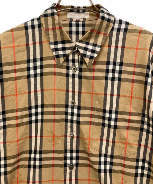 Burberry's（バーバリー）Burberry's (バーバリーズ) ノバチェックシャツ ベージュ サイズ:11の古着・服飾アイテム