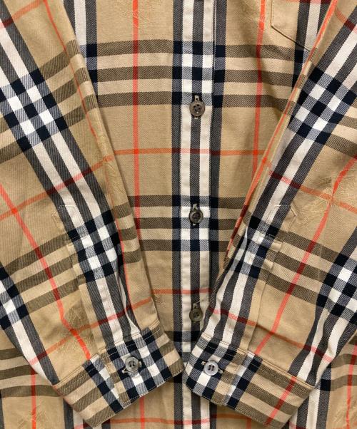 Burberry's（バーバリー）Burberry's (バーバリーズ) ノバチェックシャツ ベージュ サイズ:11の古着・服飾アイテム