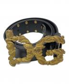 DOLCE & GABBANAドルチェ＆ガッバーナ）の古着「レザーベルト」｜ブラック