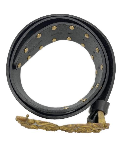 DOLCE & GABBANA（ドルチェ＆ガッバーナ）DOLCE & GABBANA (ドルチェ＆ガッバーナ) レザーベルト ブラック サイズ:SIZE 105cmの古着・服飾アイテム