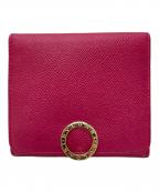 BVLGARIブルガリ）の古着「3つ折り財布」｜ショッキングピンク
