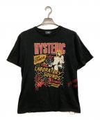 Hysteric Glamourヒステリックグラマー）の古着「LAB SOUNDS プリント クルーネック Tシャツ」｜ブラック