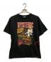Hysteric Glamour（ヒステリックグラマー）の古着「LAB SOUNDS プリント クルーネック Tシャツ」｜ブラック