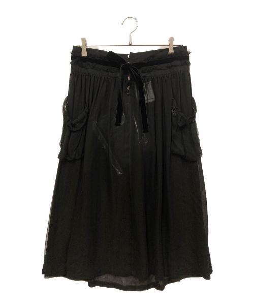 tricot COMME des GARCONS（トリココムデギャルソン）tricot COMME des GARCONS (トリココムデギャルソン) シアースカート ブラック サイズ:SIZE Mの古着・服飾アイテム
