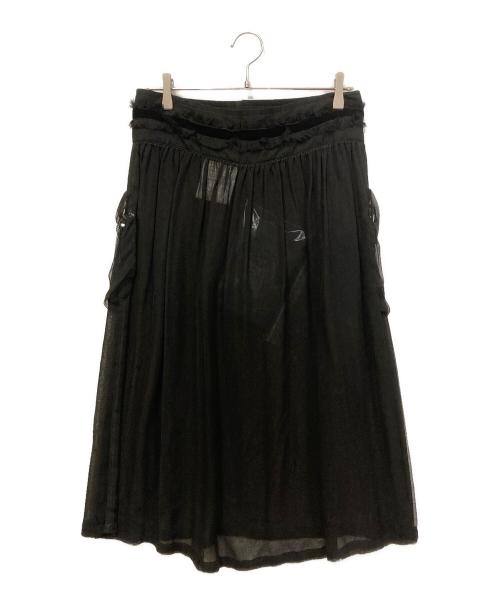 tricot COMME des GARCONS（トリココムデギャルソン）tricot COMME des GARCONS (トリココムデギャルソン) シアースカート ブラック サイズ:SIZE Mの古着・服飾アイテム