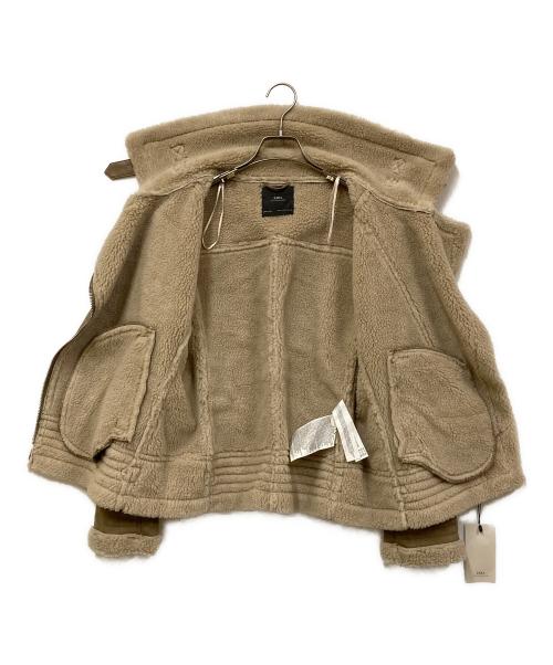 ZARA（ザラ）ZARA (ザラ) コントラストライダースブルゾン ベージュ サイズ:SIZE Lの古着・服飾アイテム