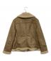 ZARA (ザラ) コントラストライダースブルゾン ベージュ サイズ:SIZE L：4000円