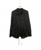 MARITHE+FRANCOIS GIRBAUDマリテフランソワジルボー）の古着「長袖シャツ」｜ブラック