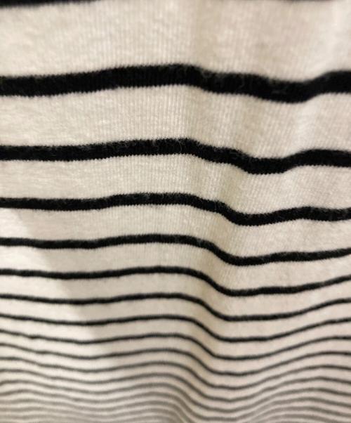 MM6 Maison Margiela（エムエムシックスメゾンマルジェラ）MM6 Maison Margiela (エムエムシックスメゾンマルジェラ) ボーダーカットワンピース ホワイト×ブラック サイズ:SIZE Sの古着・服飾アイテム