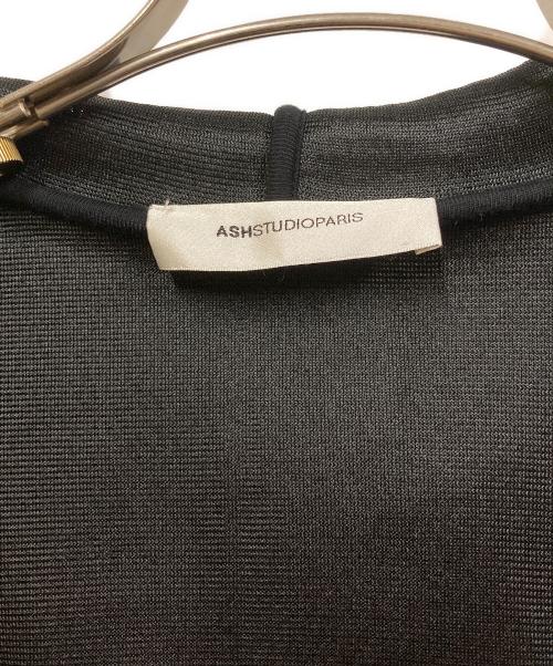 ASH STUDIOPARIS（アッシュ スタジオ パリ）ASH STUDIOPARIS (アッシュ スタジオ パリ) メッシュジップパーカー ブラック サイズ:SIZE Lの古着・服飾アイテム