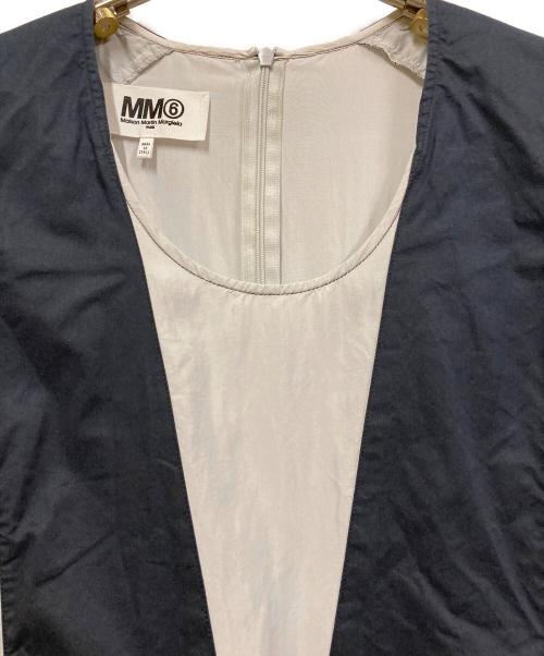 MM6 Maison Margiela（エムエムシックスメゾンマルジェラ）MM6 Maison Margiela (エムエムシックスメゾンマルジェラ) オールインワン ネイビー×ライトグレー サイズ:42の古着・服飾アイテム