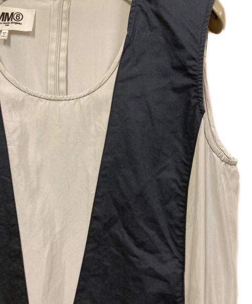 MM6 Maison Margiela（エムエムシックスメゾンマルジェラ）MM6 Maison Margiela (エムエムシックスメゾンマルジェラ) オールインワン ネイビー×ライトグレー サイズ:42の古着・服飾アイテム