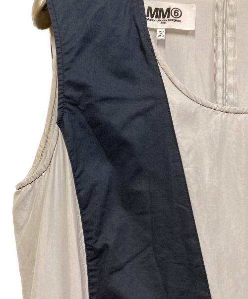 MM6 Maison Margiela（エムエムシックスメゾンマルジェラ）MM6 Maison Margiela (エムエムシックスメゾンマルジェラ) オールインワン ネイビー×ライトグレー サイズ:42の古着・服飾アイテム