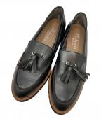 artemis by DIANAアルテミスバイダイアナ）の古着「軽量厚底タッセルローファー」｜ブラック