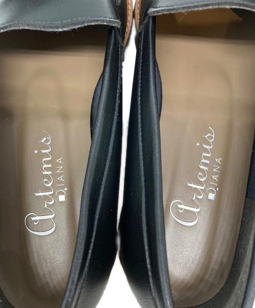 artemis by DIANA（アルテミスバイダイアナ）artemis by DIANA (アルテミスバイダイアナ) 軽量厚底タッセルローファー ブラック サイズ:SIZE 24.5cmの古着・服飾アイテム