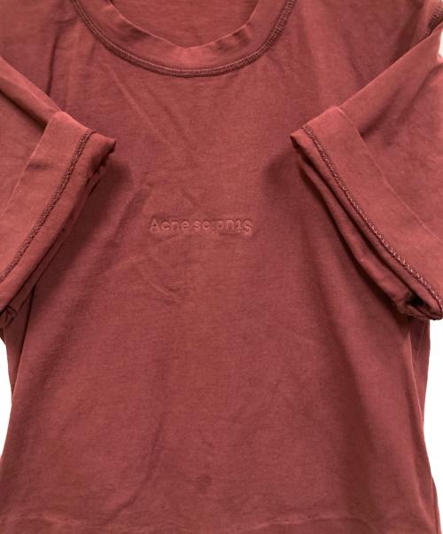 Acne studios（アクネ ストゥディオズ）Acne studios (アクネ ストゥディオス) 半袖カットソー ボルドー サイズ:XSの古着・服飾アイテム