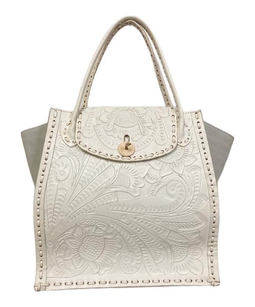 Carving Tribes（カービングトライブス）CARVING TRIBES (カービングトライブス) ハンドバッグ ホワイト サイズ:表記なしの古着・服飾アイテム