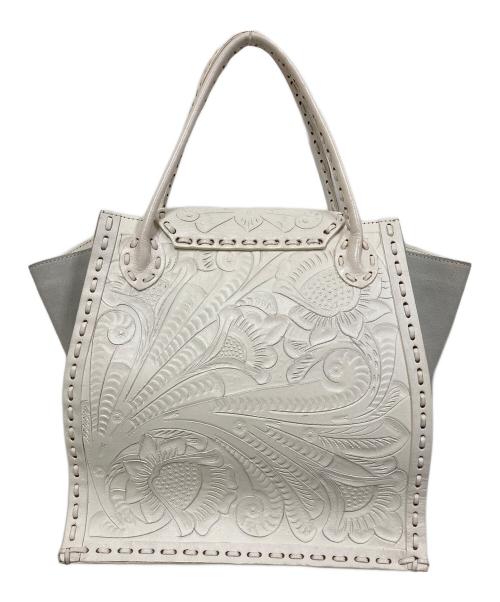 Carving Tribes（カービングトライブス）CARVING TRIBES (カービングトライブス) ハンドバッグ ホワイト サイズ:表記なしの古着・服飾アイテム