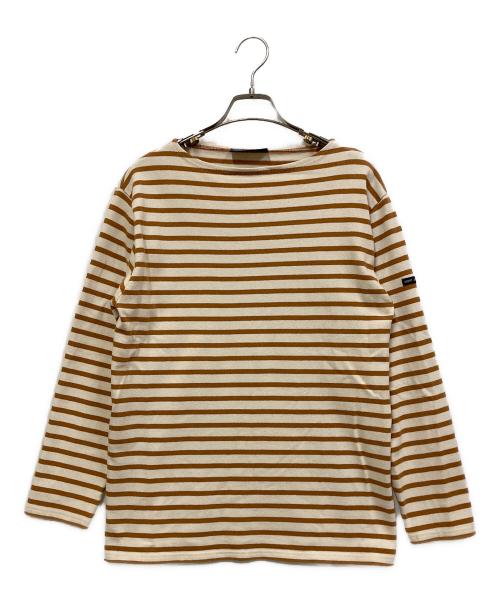 SAINT JAMES（セントジェームス）SAINT JAMES (セントジェームス) バスクシャツ ブラウン サイズ:SIZE 38の古着・服飾アイテム