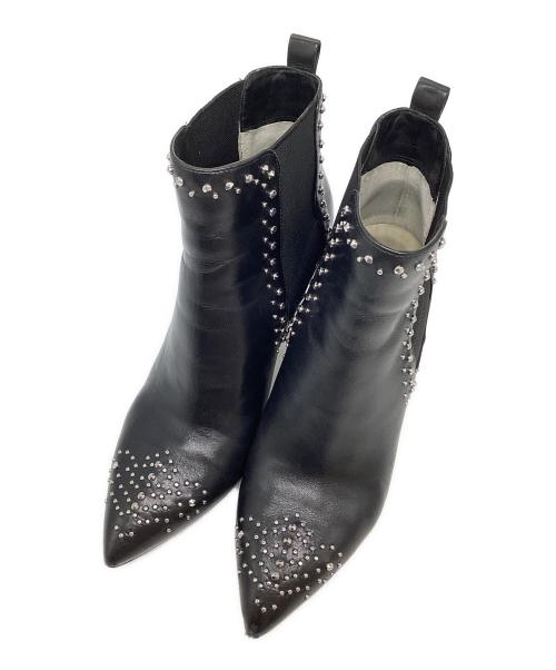 MICHAEL KORS（マイケル・コース）MICHAEL KORS (マイケルコース) スタッズサイドゴアブーツ ブラック サイズ:SIZE 61/2の古着・服飾アイテム
