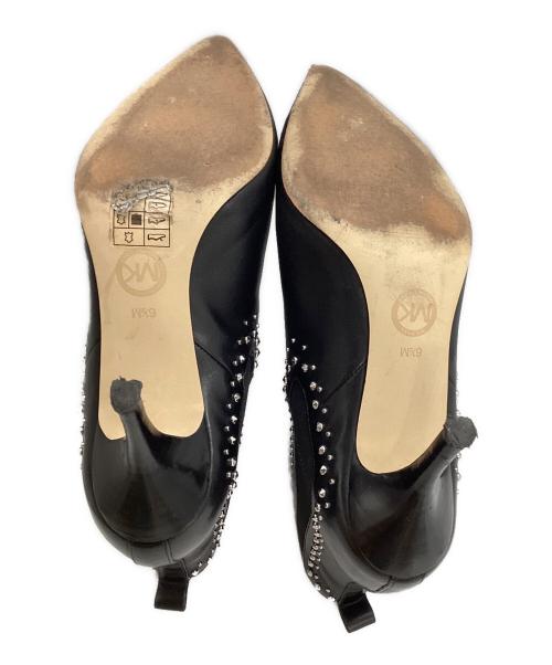 MICHAEL KORS（マイケル・コース）MICHAEL KORS (マイケルコース) スタッズサイドゴアブーツ ブラック サイズ:SIZE 61/2の古着・服飾アイテム