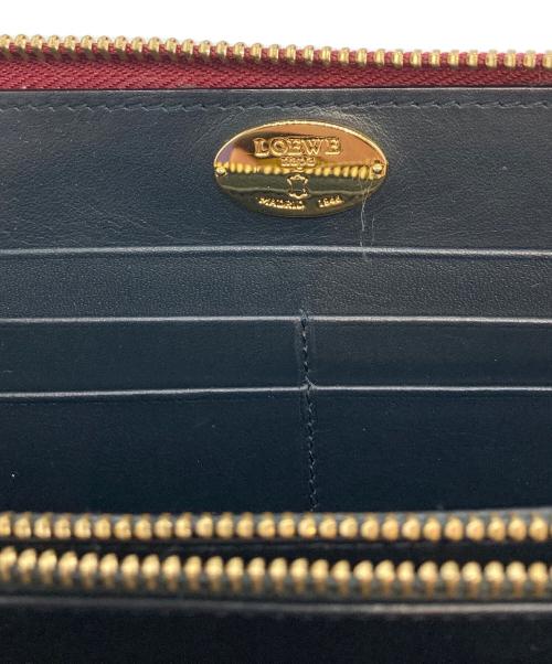 LOEWE（ロエベ）LOEWE (ロエベ) ナッパレザー長財布 レッドの古着・服飾アイテム
