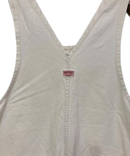 PAY DAY（ペイデイ）PAY DAY (ペイデイ) デニムオーバーオール ホワイト サイズ:SIZE 38の古着・服飾アイテム