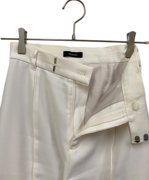 anuans（アニュアンス）anuans (アニュアンス) ダブルサテンストレートパンツ ホワイト サイズ:SIZE Sの古着・服飾アイテム