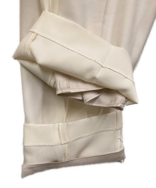 anuans（アニュアンス）anuans (アニュアンス) ダブルサテンストレートパンツ ホワイト サイズ:SIZE Sの古着・服飾アイテム