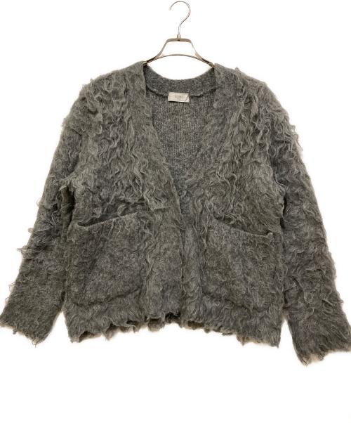 SLOBE IENA（スローブ イエナ）SLOBE IENA (スローブ イエナ) シャギーニットカーディガン グレー サイズ:表記なしの古着・服飾アイテム