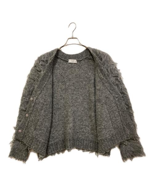 SLOBE IENA（スローブ イエナ）SLOBE IENA (スローブ イエナ) シャギーニットカーディガン グレー サイズ:表記なしの古着・服飾アイテム