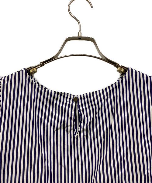 ANAYI（アナイ）ANAYI (アナイ) ストライプブラウス ホワイト×ネイビー サイズ:SIZE 38の古着・服飾アイテム