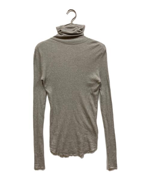 SOEJU（ソージュ）SOEJU (ソージュ) カシミヤ混タートルネックカットソー グレー サイズ:SIZE Lの古着・服飾アイテム
