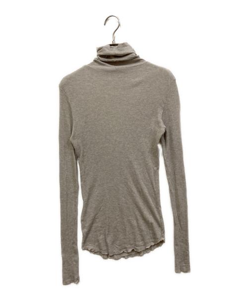 SOEJU（ソージュ）SOEJU (ソージュ) カシミヤ混タートルネックカットソー グレー サイズ:SIZE Lの古着・服飾アイテム