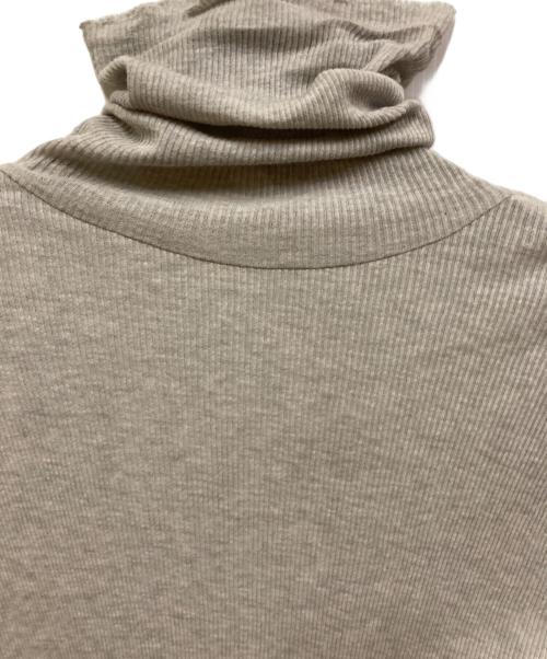 SOEJU（ソージュ）SOEJU (ソージュ) カシミヤ混タートルネックカットソー グレー サイズ:SIZE Lの古着・服飾アイテム