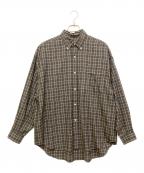 Koti×BEAUTY&YOUTHコティ×ビューティーアンドユース）の古着「ERINO WOOL CHECK BD SHIRT」｜ブラウン