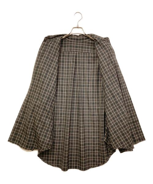 Koti（コティ）Koti (コティ) BEAUTY&YOUTH (ビューティーアンドユース) ERINO WOOL CHECK BD SHIRT ブラウン サイズ:Mの古着・服飾アイテム
