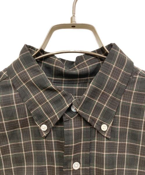 Koti（コティ）Koti (コティ) BEAUTY&YOUTH (ビューティーアンドユース) ERINO WOOL CHECK BD SHIRT ブラウン サイズ:Mの古着・服飾アイテム
