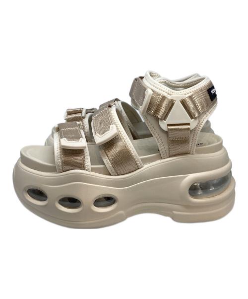 RODEO CROWNS（ロデオクラウン）RODEO CROWNS (ロデオクラウン) ボリュームソール テープサンダル ベージュ サイズ:SIZE Lの古着・服飾アイテム